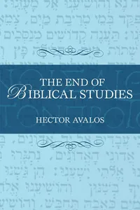 End of Biblical Studies