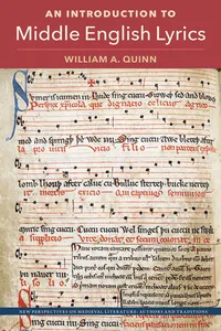 An Introduction to Middle English Lyrics_cover