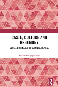 Caste, Culture and Hegemony_cover