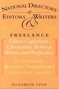 The National Directory of Editors and Writers_cover