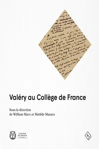 Valéry au Collège de France_cover
