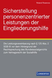 Sicherstellung personenzentrierter Leistungen der Eingliederungshilfe_cover