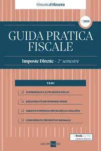 Guida Pratica Fiscale – Imposte Dirette Secondo semestre 2025 – Sistema Frizzera