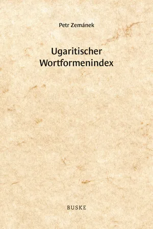 Ugaritischer Wortformenindex