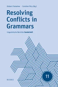 Resolving Conflicts in Grammars: Optimality Theory in Syntax, Morphology, and Phonology_cover