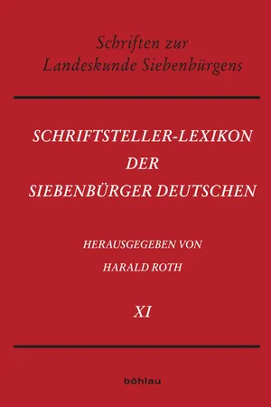 Schriftsteller-Lexikon der Siebenbürger Deutschen