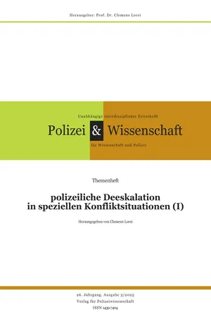 Zeitschrift Polizei & Wissenschaft
