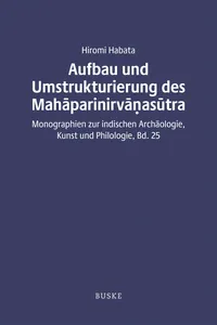 Aufbau und Umstrukturierung des Mahāparinirvāṇasūtra_cover