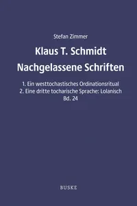 K. T. Schmidt: Nachgelassene Schriften_cover