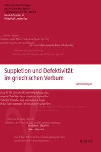 Suppletion und Defektivität im griechischen Verbum_cover
