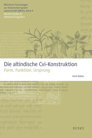 Die altindische Cvi-Konstruktion