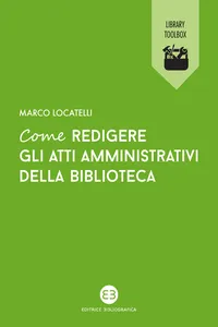 Come redigere gli atti amministrativi della biblioteca_cover