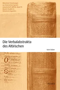 Die Verbalabstrakta des Altirischen_cover