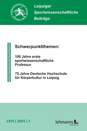 Leipziger Sportwissenschaftliche Beiträge