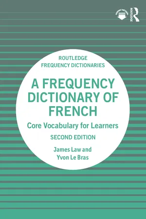 A Frequency Dictionary of French