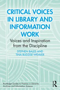 Critical Voices in Library and Information Work_cover
