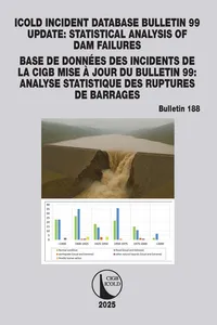 ICOLD Incident database Bulletin 99 update / Base de données des incidents de la CIGB Mise à jour du Bulletin 99_cover
