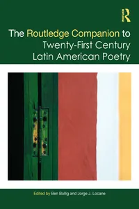 The Routledge Companion to Twenty-First Century Latin American Poetry_cover