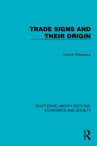 Trade Signs and their Origin_cover