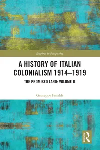A History of Italian Colonialism 1914-1919_cover