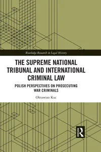 The Supreme National Tribunal and International Criminal Law_cover