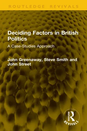 Deciding Factors in British Politics