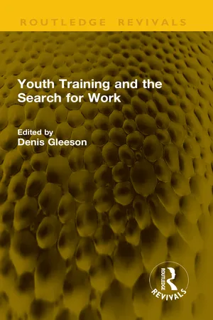 Youth Training and the Search for Work