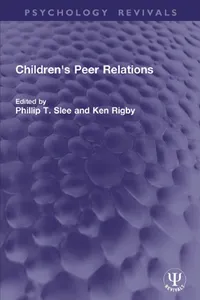 Children's Peer Relations_cover