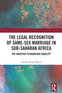 The Legal Recognition of Same-Sex Marriage in Sub-Saharan Africa_cover