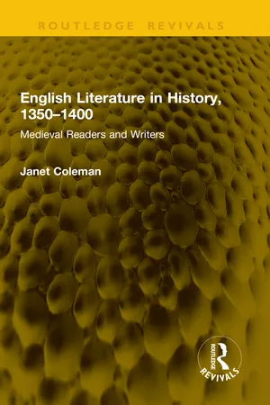 English Literature in History, 1350–1400