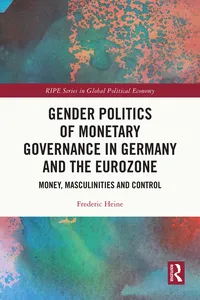 Gender Politics of Monetary Governance in Germany and the Eurozone_cover