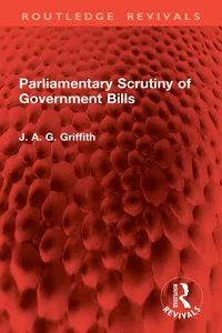 Parliamentary Scrutiny of Government Bills_cover