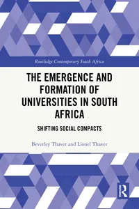 The Emergence and Formation of Universities in South Africa_cover