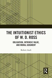 The Intuitionist Ethics of W. D. Ross_cover