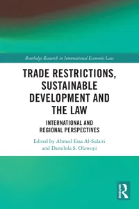 Trade Restrictions, Sustainable Development and the Law_cover