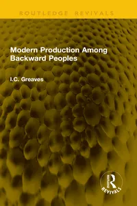 Modern Production Among Backward Peoples_cover