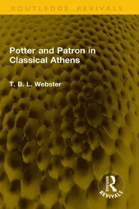 Potter and Patron in Classical Athens_cover