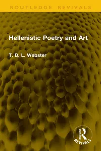 Hellenistic Poetry and Art_cover