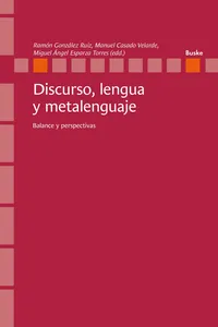 Discurso, lengua y metalenguaje_cover