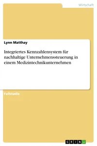 Integriertes Kennzahlensystem für nachhaltige Unternehmenssteuerung in einem Medizintechnikunternehmen