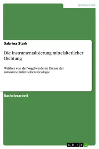 Die Instrumentalisierung mittelalterlicher Dichtung_cover