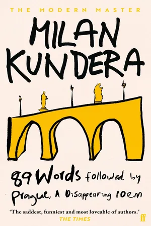 89 Words followed by Prague, A Disappearing Poem