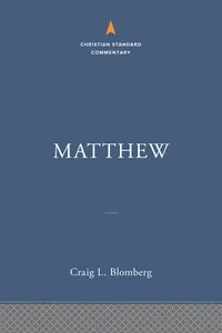 Matthew: The Christian Standard Commentary_cover