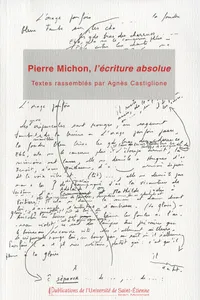 Pierre Michon, l'écriture absolue_cover