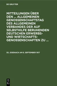 Eisenach am 8. September 1917_cover