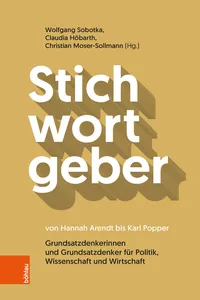 Stichwortgeber von Hannah Arendt bis Karl Popper