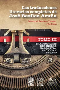 Las traducciones literarias completas de José Basileo Acuña. Tomo III_cover