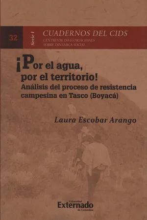 ¡Por el agua, por el Territorio! Análisis del Proceso de Resistencia campesina en Tasco (Boyacá)