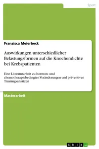 Auswirkungen unterschiedlicher Belastungsformen auf die Knochendichte bei Krebspatienten_cover