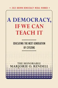 A Democracy, If We Can Teach It_cover